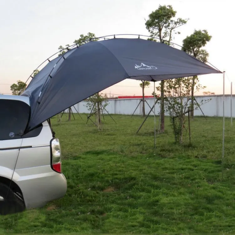 LADUTA Outdoor Self-Driving Tour Barbecue Camping Car Side Tent Car Tail Extension Tent Supplies(Grey Blue)