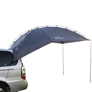 LADUTA Outdoor Self-Driving Tour Barbecue Camping Car Side Tent Car Tail Extension Tent Supplies(Grey Blue)