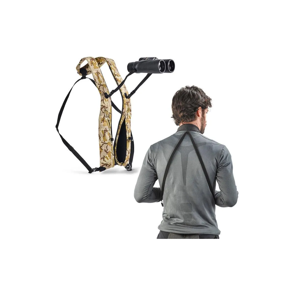 Miggo Strap and Wrap Harness for Binocular - Camo