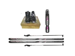 modern Adult NNN Cross Country Ski Package, 157cm (for Skiers 90-120 lbs.)