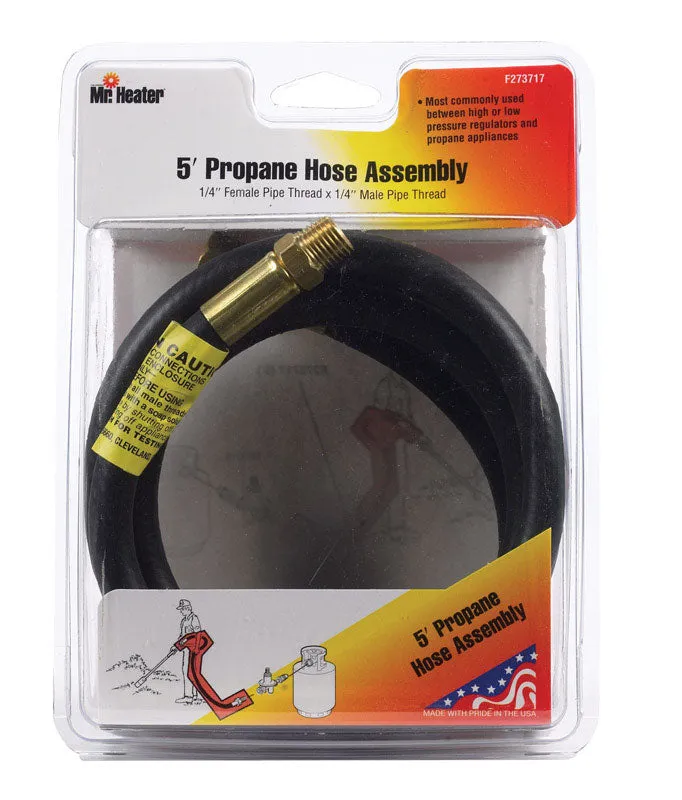 Mr. Heater 1/4 in. D X 1/4 in. D X 5 ft. L Brass/Plastic FPT x MPT Hose Assembly