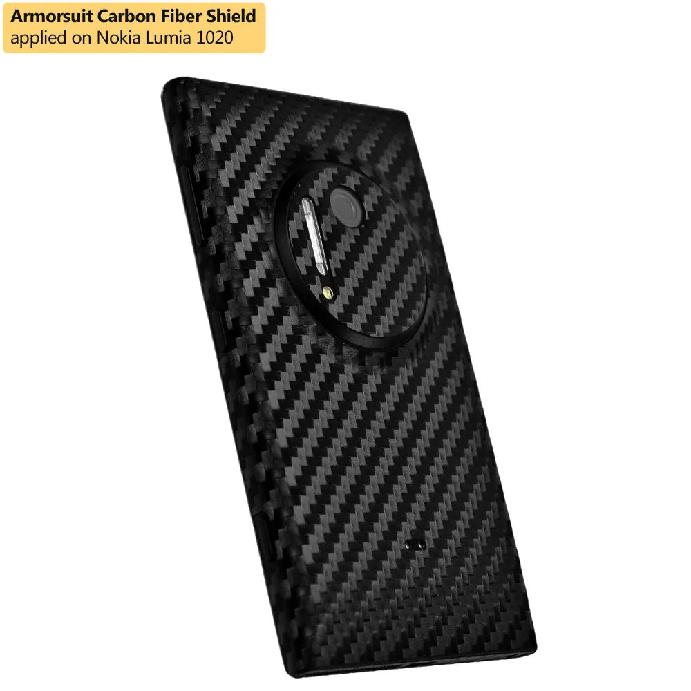 Nokia Lumia 1020 Screen Protector   Black Carbon Fiber Film Protector