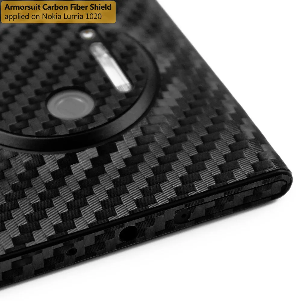 Nokia Lumia 1020 Screen Protector   Black Carbon Fiber Film Protector