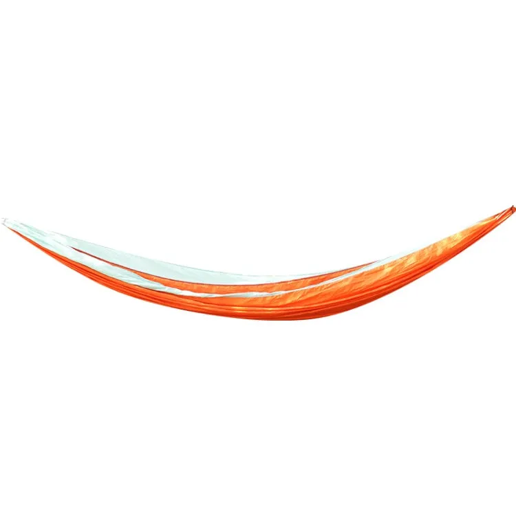 Outdoor Hammock Nylon Parachute Cloth Travel Camping Swing, Style: 2.7m x 1.4m (Black Red)