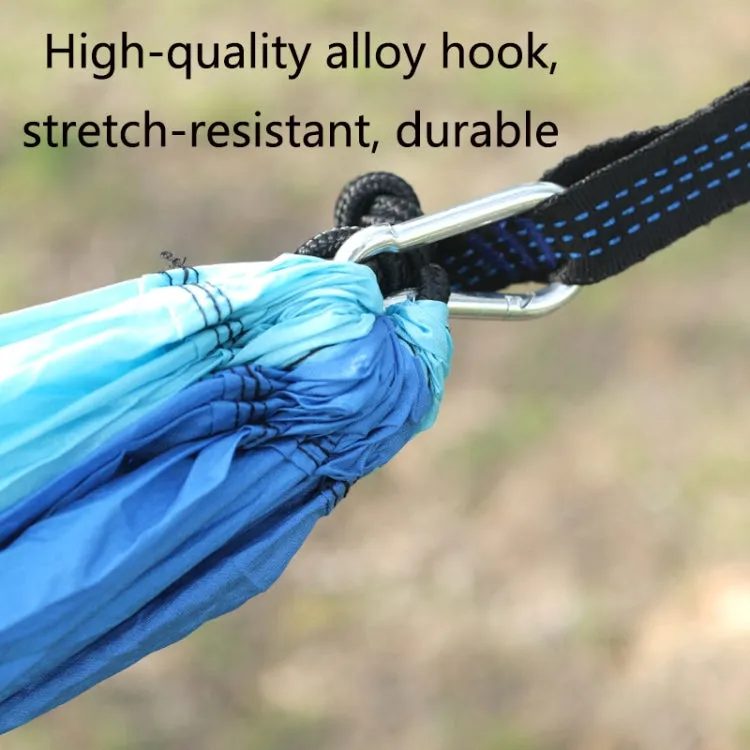 Outdoor Hammock Nylon Parachute Cloth Travel Camping Swing, Style: 2.7m x 1.4m (Red Sky Blue)