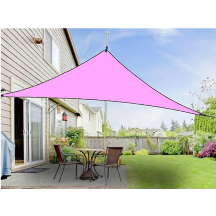 Outdoor Sunshade Triangle Sky Screen Simple Sun Protection Canopy, Size:4X4X4M(Random Color)