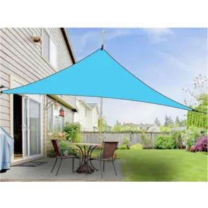 Outdoor Sunshade Triangle Sky Screen Simple Sun Protection Canopy, Size:4X4X4M(Random Color)