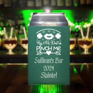 Personalized Collapsable Neoprene Saint Patrick's Day Can Cooler Favors