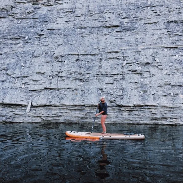 POP Board Co 11'6" El Capitán Stand Up Paddle Board Inflatable SUP - Orange/Green