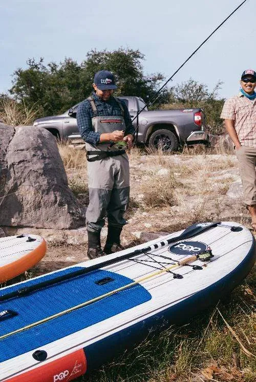 POP Board Co 11'6" El Capitán Stand Up Paddle Board Inflatable SUP - Red/Blue