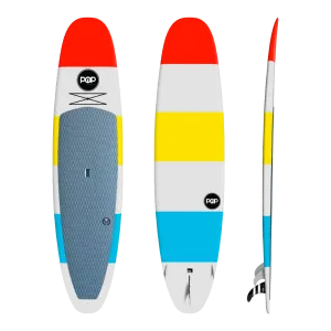 POP Board Co 11'6" Throwback Stand Up Paddle Board SUP - Red/Yellow/Blue