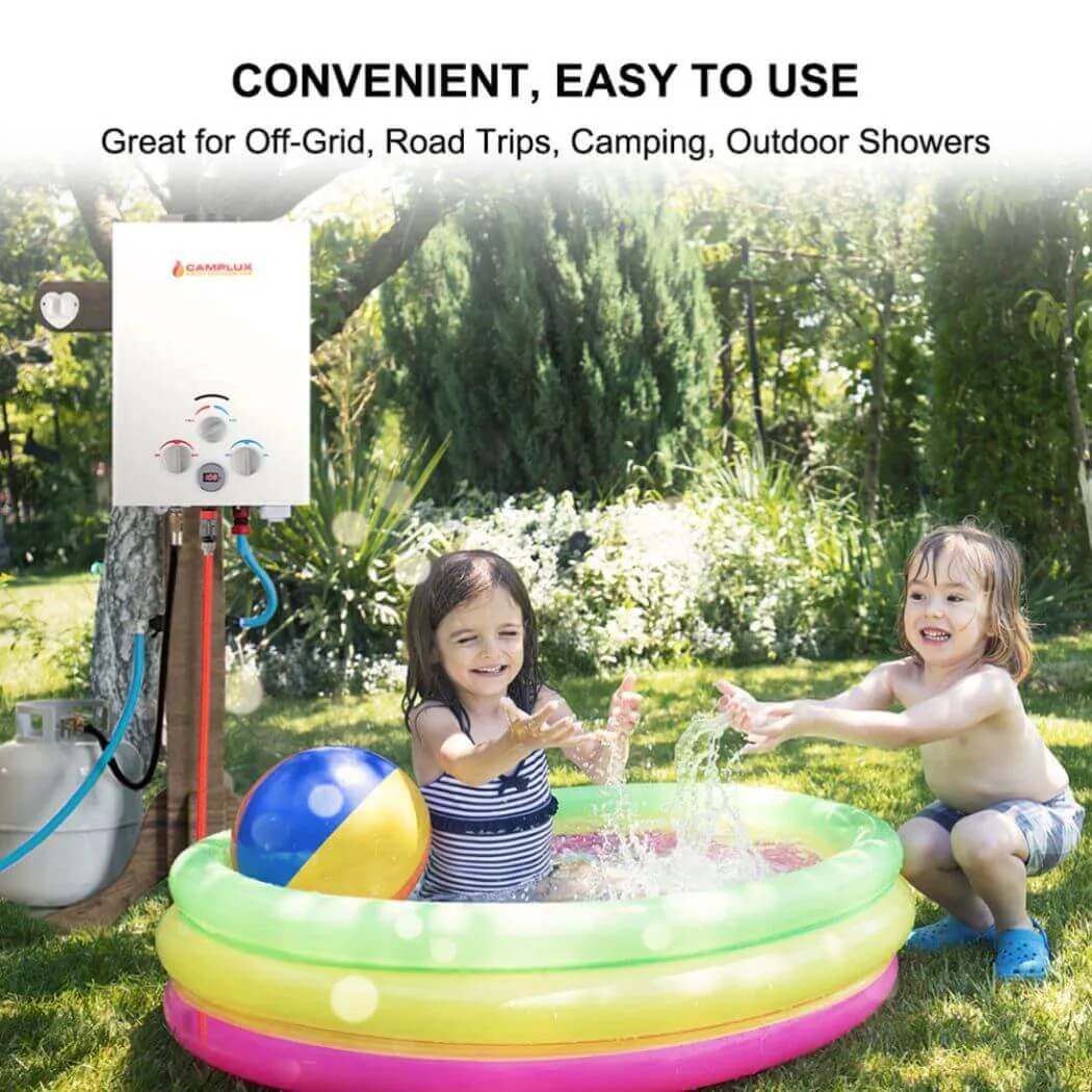 Portable Water Heater, Camplux 1.58 GPM Tankless Gas Water Heater