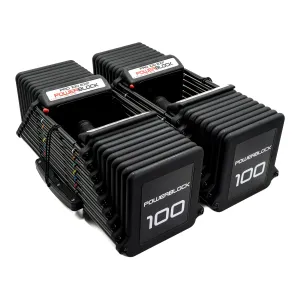 PowerBlock Pro 100 EXP Adjustable Dumbbells (Sold as a Pair)