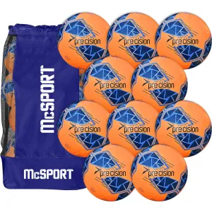 Precision Fusion FIFA Basic Football (Size 5) | 10 Pack and Bag