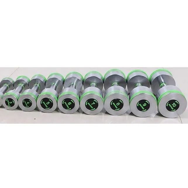 Premium Harden Chrome Dumbbells 1-10kg inc Rack (SALE)