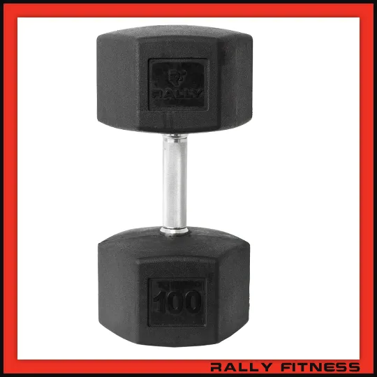 Rally Fitness® Virgin Rubber Hex Dumbbell Sets