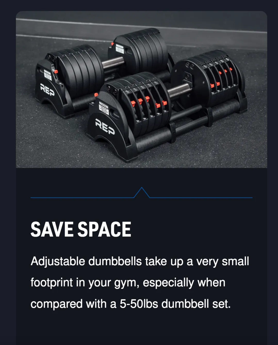 REP Fitness QuickDraw Adjustable Dumbbells