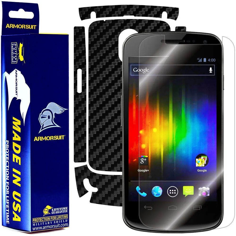 Samsung Galaxy Nexus Screen Protector   Carbon Fiber Skin Protector