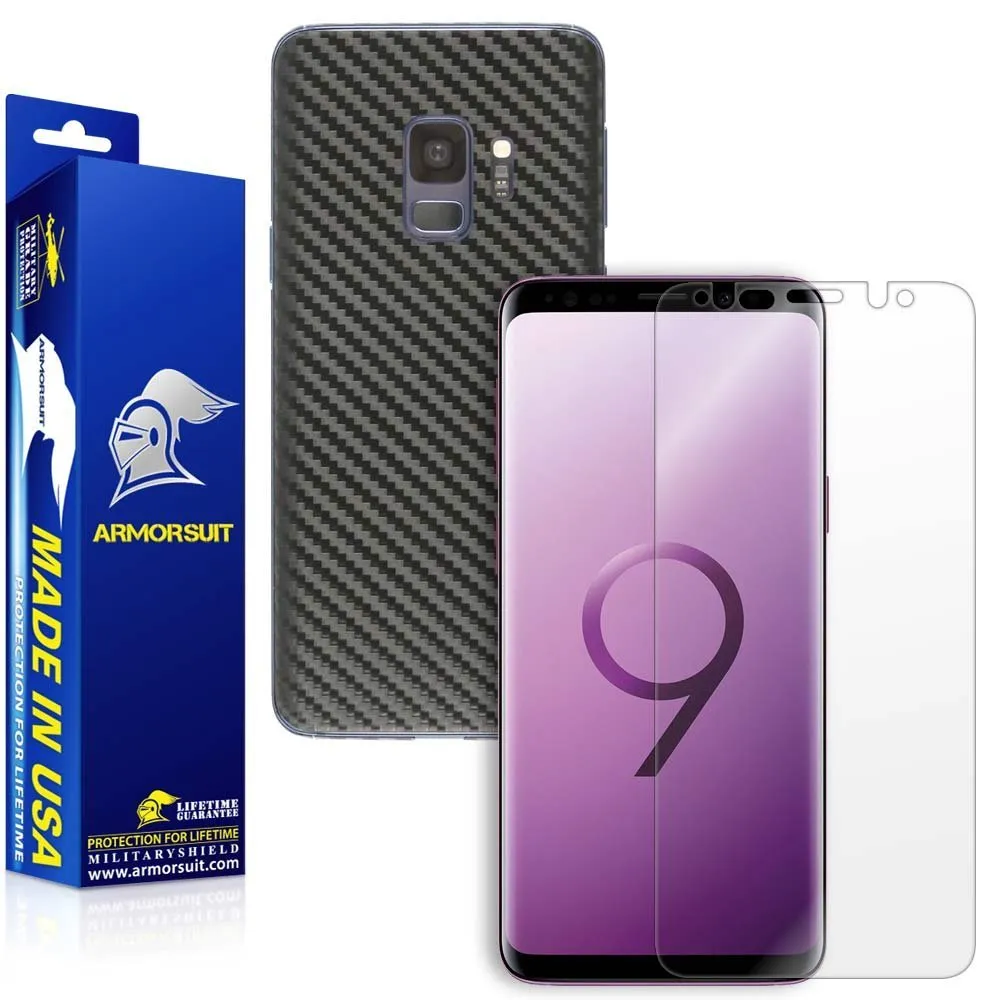 Samsung Galaxy S9 Carbon Fiber Skin Protector