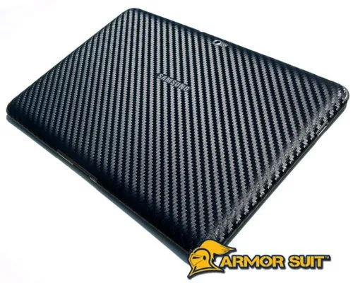 Samsung Galaxy Tab 10.1 Screen Protector   White Carbon Fiber Skin Protector