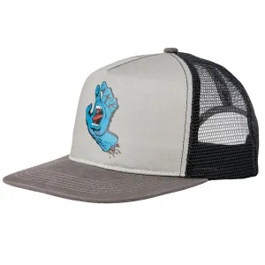 Santa Cruz Screaming Hand Front Trucker Hat - Grey/Charcoal/Black