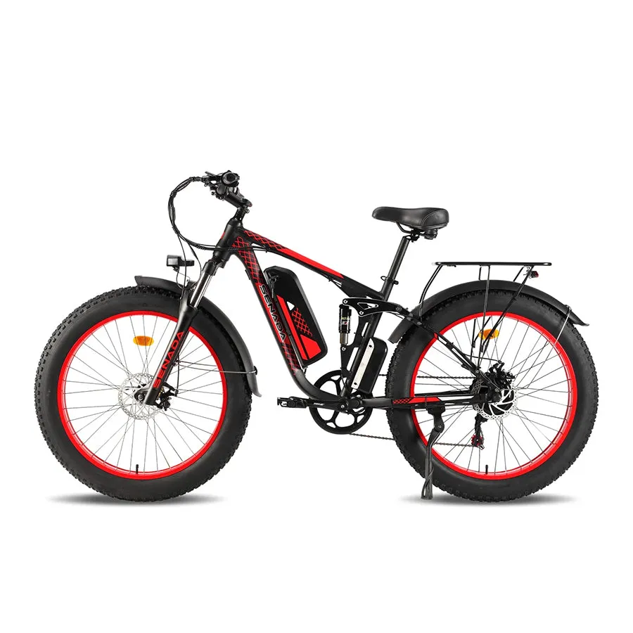 Senada Viper - Electric Fat Tire Mountain Bike - Top Speed 28mph - 1000W