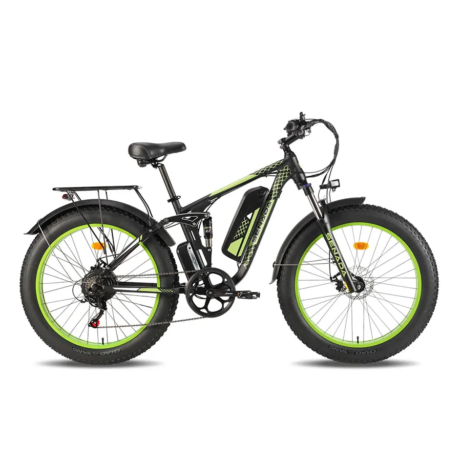 Senada Viper - Electric Fat Tire Mountain Bike - Top Speed 28mph - 1000W