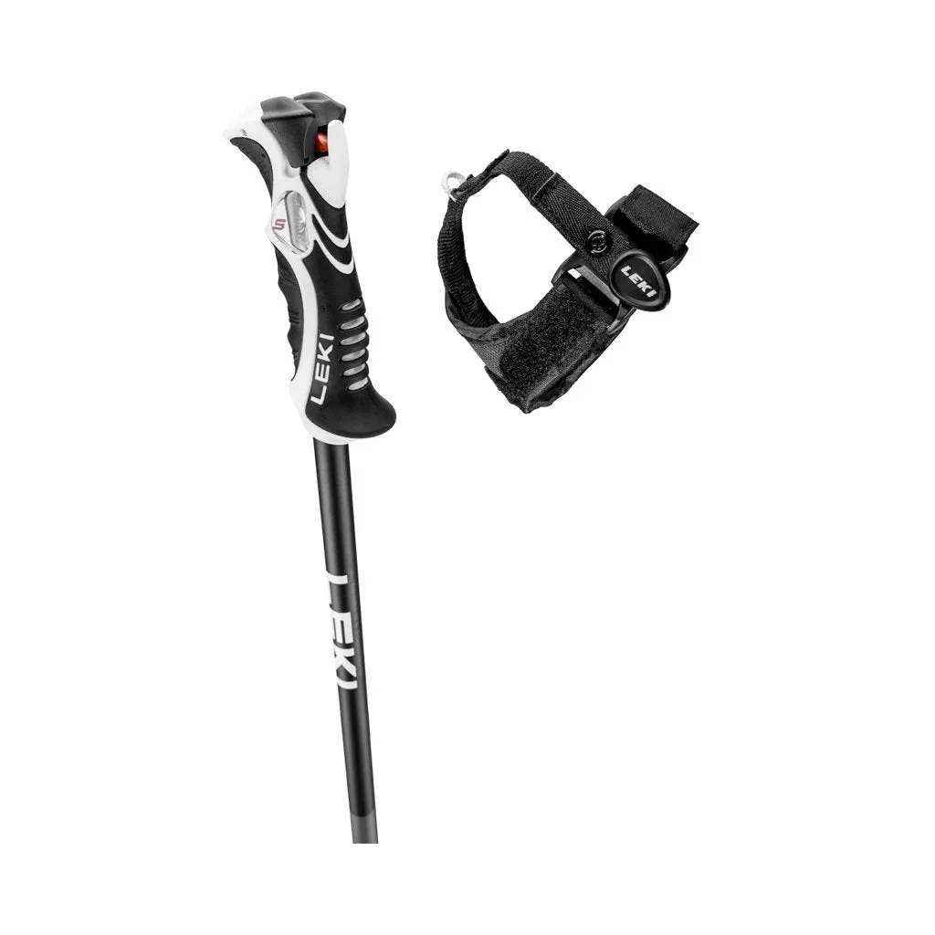 Ski Poles Leki Bold Lite S - Black/Red