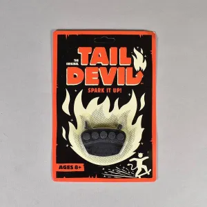 Tail Devil Sparking Skateboard Skid Plate - Black