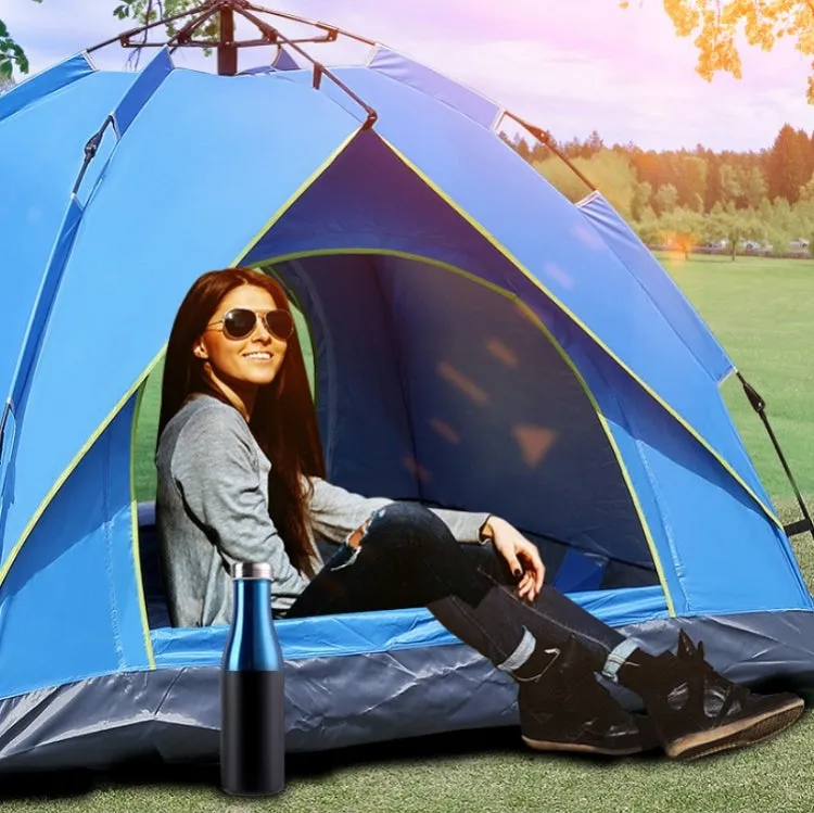 TC-014 Outdoor Beach Travel Camping Automatic Spring Multi-Person Tent For 2 People(Blue Mat)