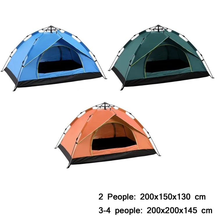 TC-014 Outdoor Beach Travel Camping Automatic Spring Multi-Person Tent For 2 People(Blue Mat)