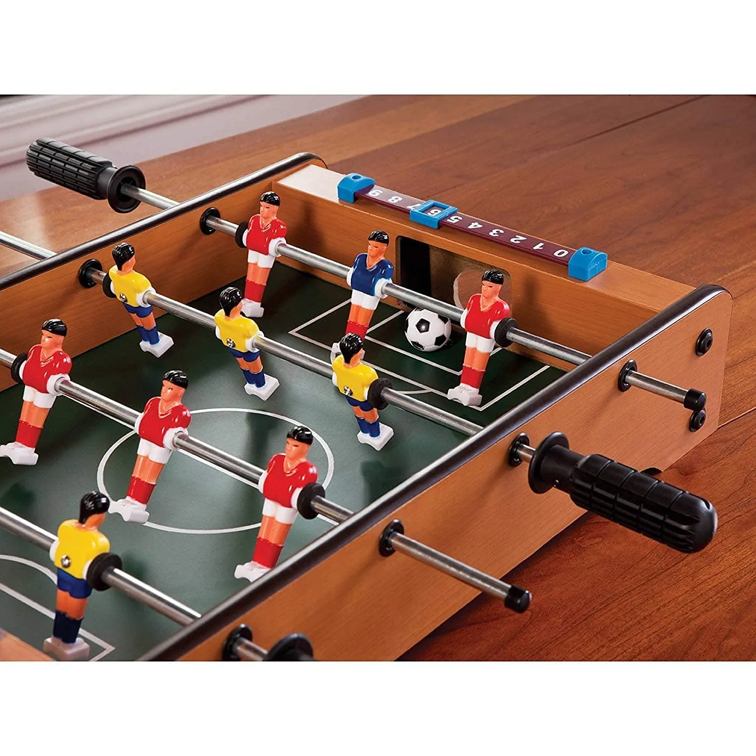 VikriDA Mid-Sized Foosball, Mini Football, Table Soccer Game (50 Cms) Game for Kids and Family, Multicolor