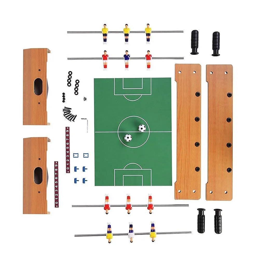 VikriDA Mid-Sized Foosball, Mini Football, Table Soccer Game (50 Cms) Game for Kids and Family, Multicolor