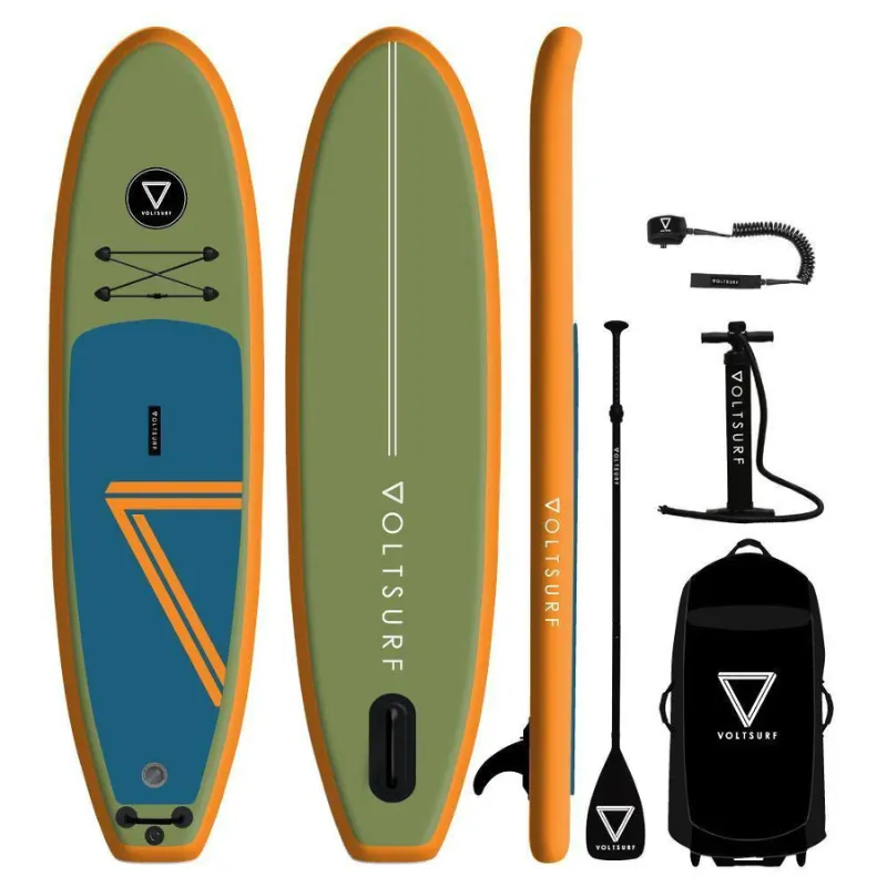 Voltsurf 10' Class Act Stand Up Paddle Board Inflatable SUP - Orange Rail