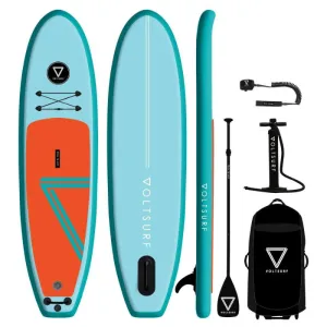 Voltsurf 10' Class Act Stand Up Paddle Board Inflatable SUP - Turquoise Rail