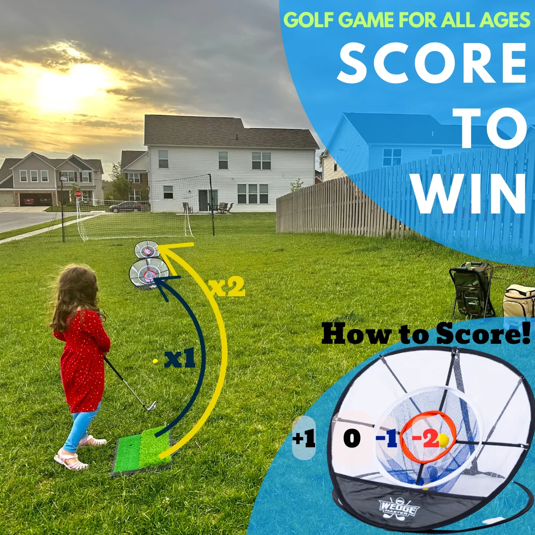 Wedge Master Pro - Fun Golf Game for Kids Played Indoors/Outdoors