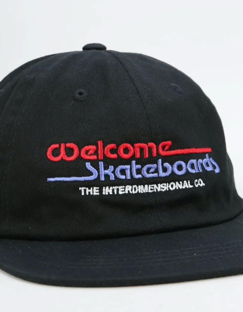 Welcome Interdimensional Unstructured Snapback Cap - Black