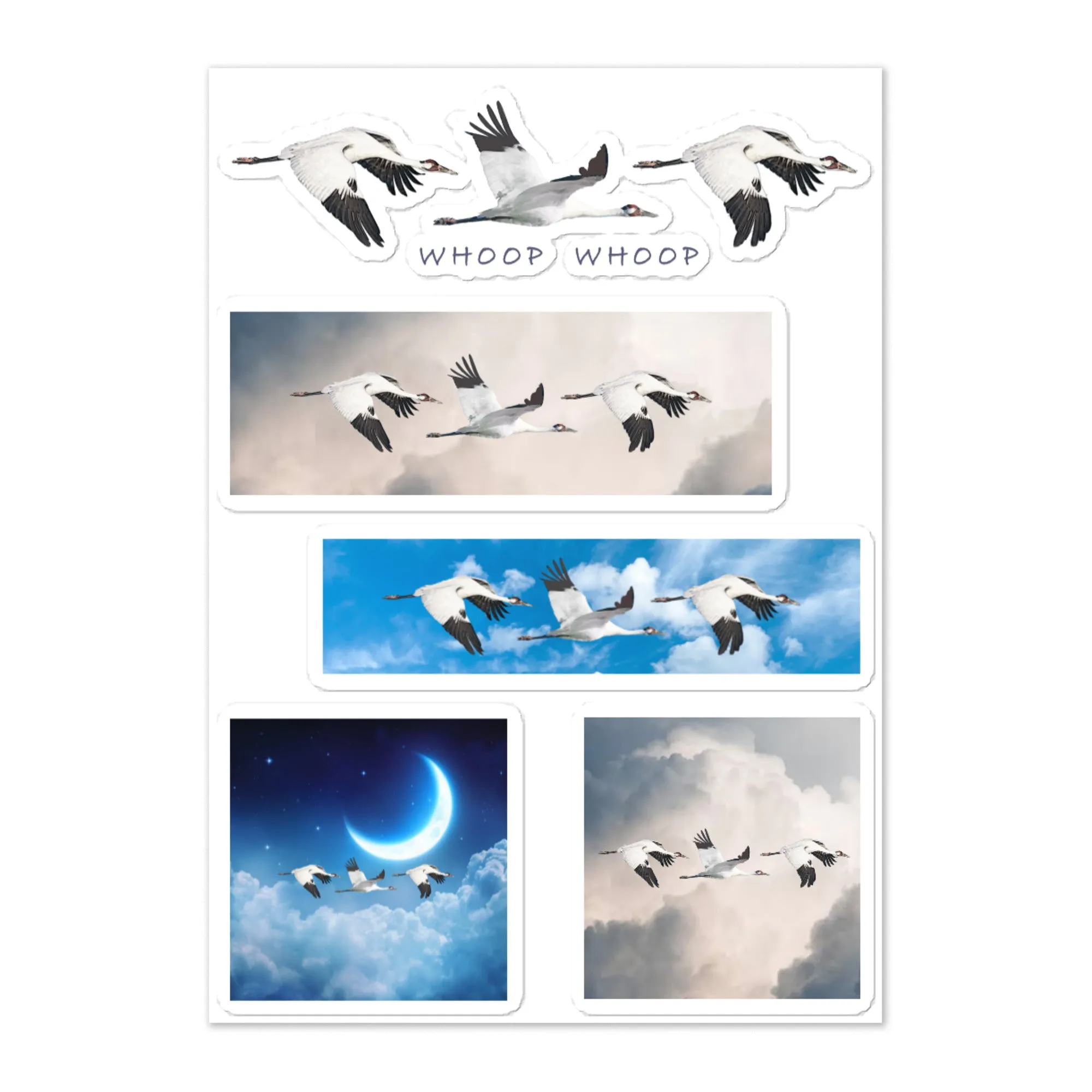 Whooping Crane Sticker Sheet