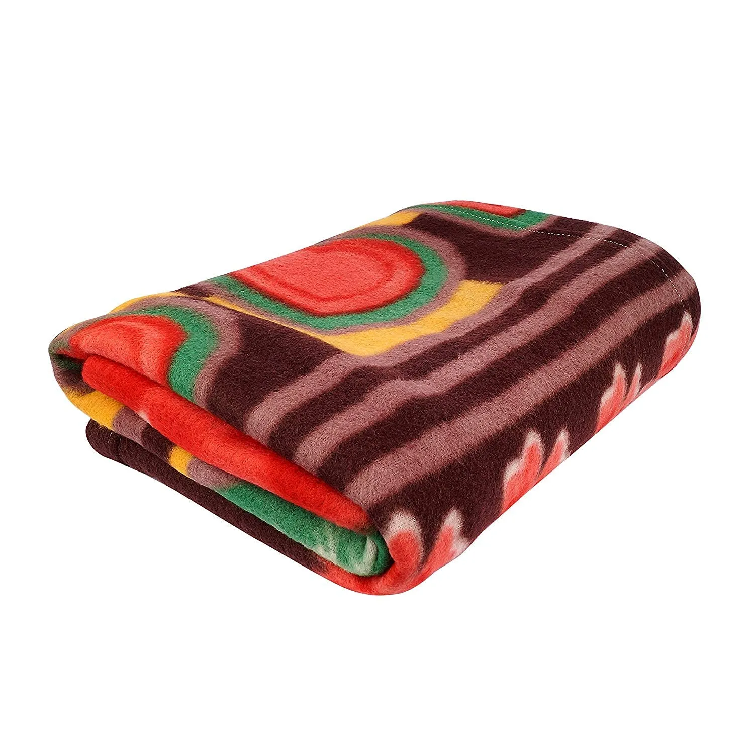 Woah Single Bed Soft Touch Light Weight Polar Fleece Blanket/Warm Bedsheet for Light Winters/Summer/AC Blankets (Multicolour) (2)