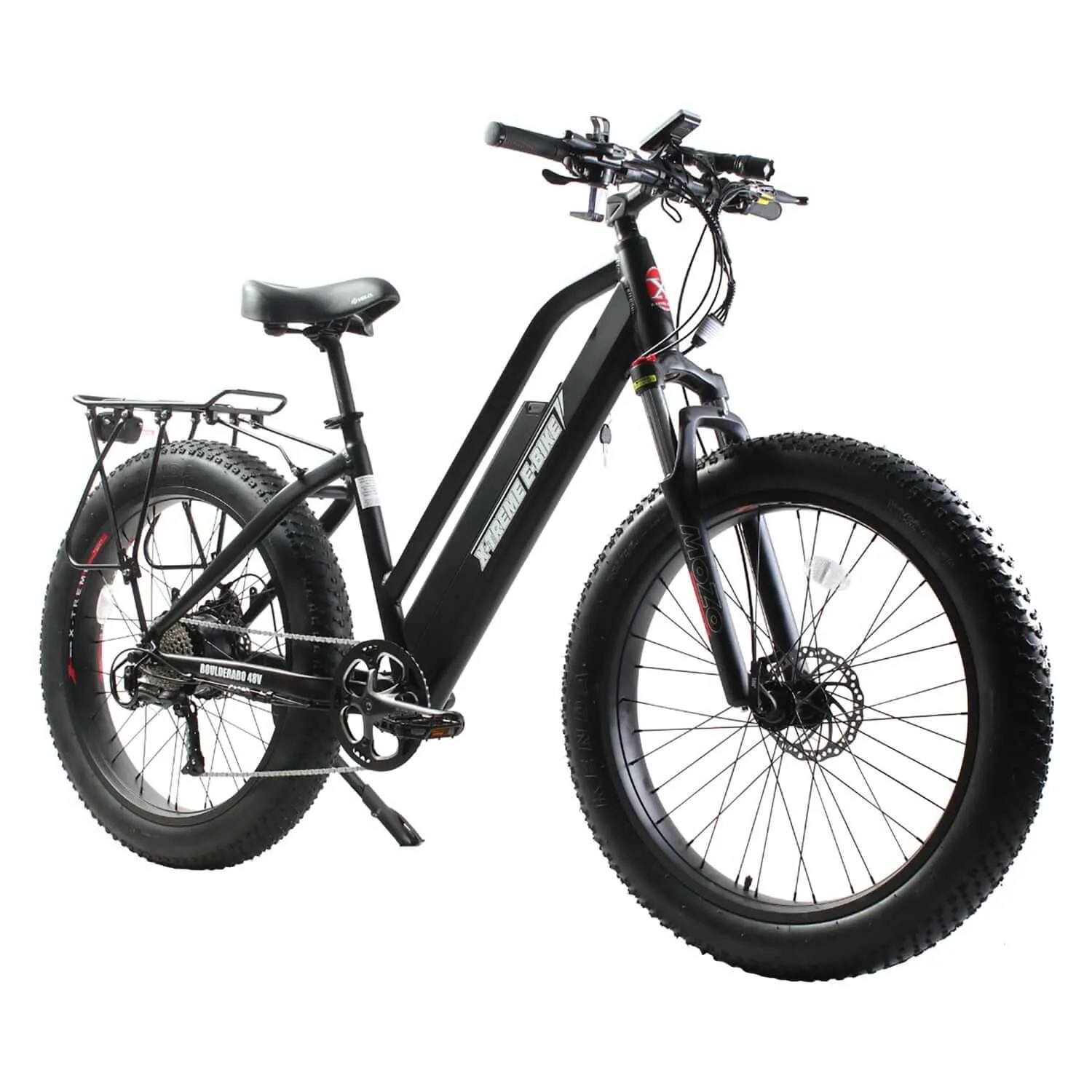 X-Treme Boulderado 48V 500W Fat Tire Low Step Mountain Electric Bicycle