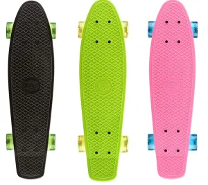 Xootz Pp 22" Skateboard With Led Lights-Pink-