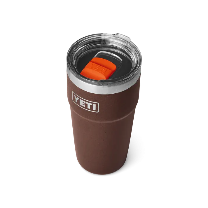 YETI Rambler 20 OZ (591ml) Stackable Cup With Magslider Lid - Wetlands Brown