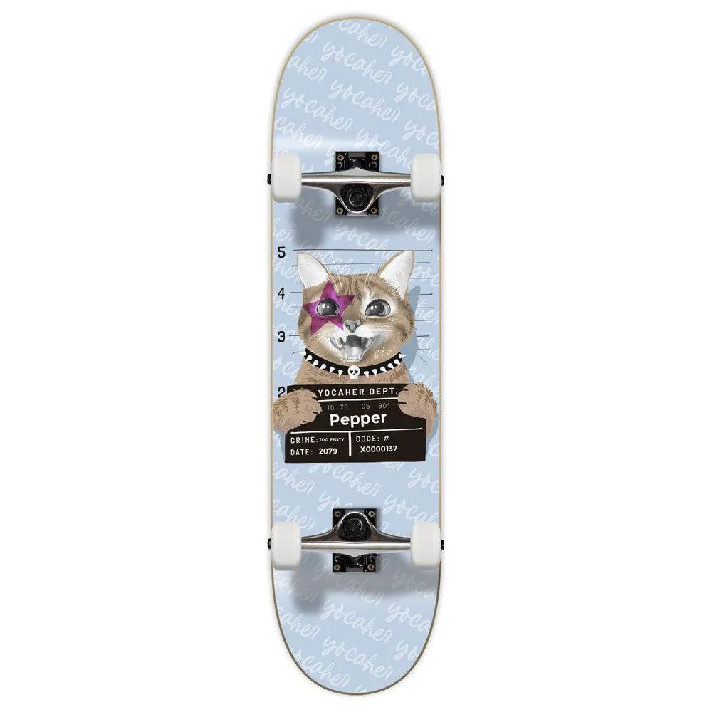 Yocaher Rockstar Kitty Cat - Purple Pepper 7.75" Skateboard